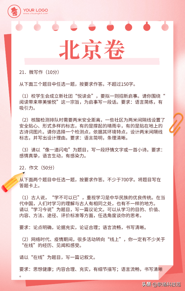 2022年高考作文选题新鲜出炉，你觉得哪张试卷最有难度？ 11